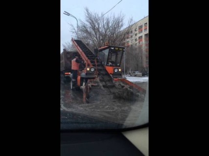 Уборка снега в Караганде в Магадане « автомагадан