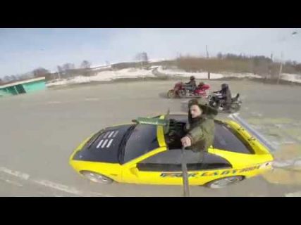 Мотоколонна в честь дня победы 2018 в Магадане « автомагадан